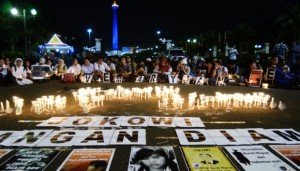 ジャカルタでの死刑反対運動 tempo.co